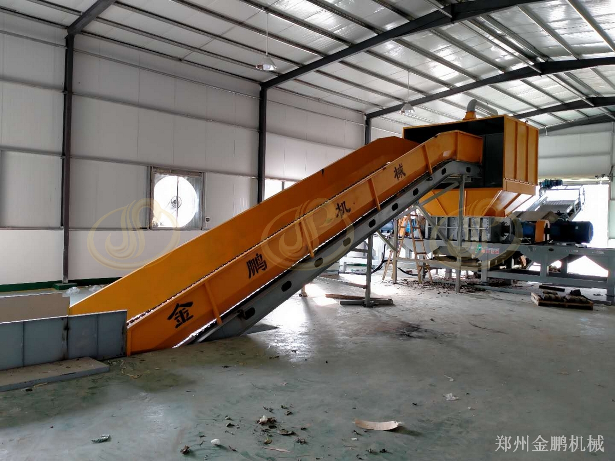 郑州金鹏大件垃圾处理中心设备配置与撕碎预处理方案