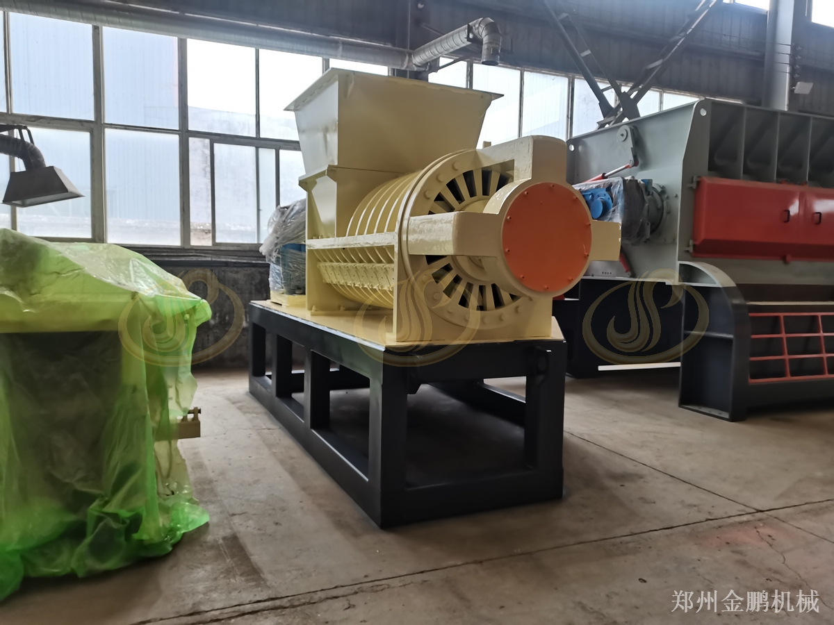 郑州金鹏打包带破碎机集中料场作业配置说明